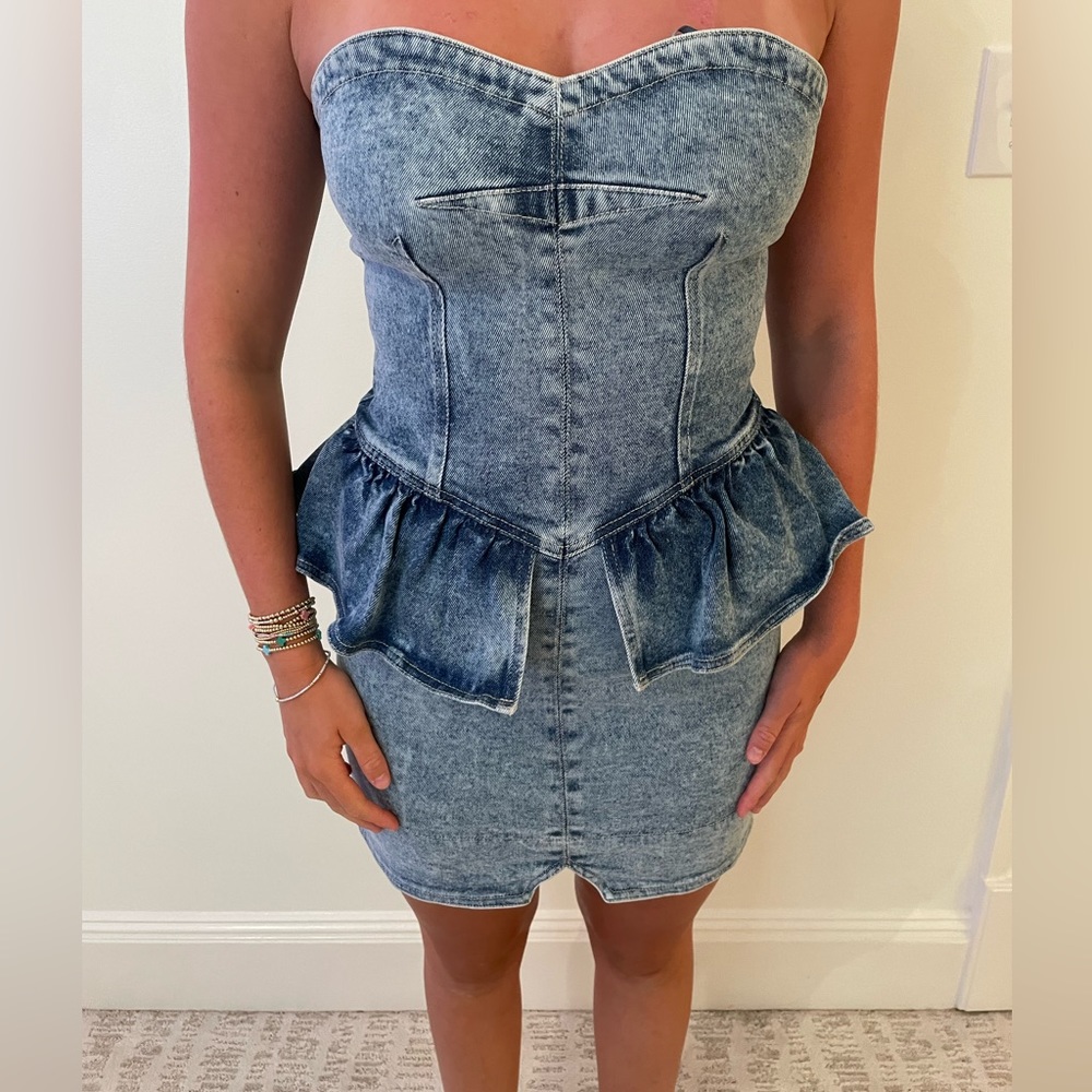 ISABEL MARANT SOLIZINI DENIM DRESS